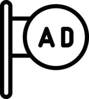illustration vectorielle de tableau publicitaire sur fond.symboles de qualité premium.icônes vectorielles pour le concept et la conception graphique. vecteur