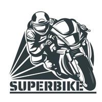 illustration vectorielle superbike vecteur