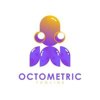 logo de la mer métrique octométrique vecteur