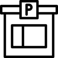 illustration vectorielle de magasin de stationnement sur fond.symboles de qualité premium.icônes vectorielles pour le concept et la conception graphique. vecteur