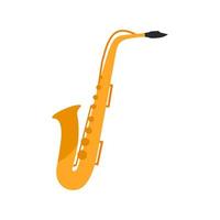 icône de ligne de saxophone vecteur