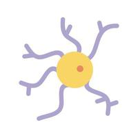 icône de ligne de neurone vecteur