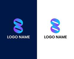 modèle de conception de logo coloré créatif lettre s et z vecteur