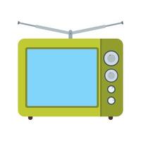 icône de ligne de diffusion télévisée vecteur