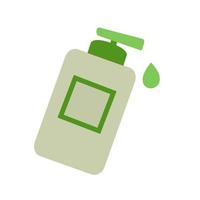 icône de ligne de bouteille de lotion vecteur