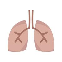 icône de la ligne des poumons vecteur