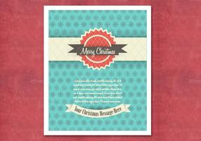 Retro Christmas Card Vector