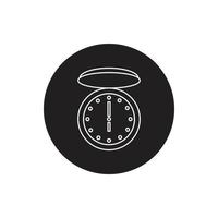 vecteur d'horloge pour la présentation de l'icône du symbole du site Web