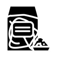 illustration vectorielle d'icône de glyphe sans gluten de mil vecteur