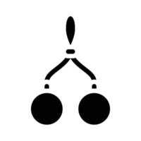étiquette de plaque signalétique pour illustration vectorielle d'icône de glyphe de chat vecteur