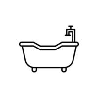 illustration graphique vectoriel de l'icône de la baignoire