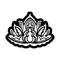 logo de lotus. illustration de logo plat pour votre conception vecteur