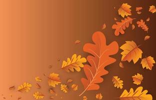 fond d'automne avec des feuilles jaune doré. concept d'automne, pour papier peint, cartes postales, cartes de voeux, pages de site Web, bannières, ventes en ligne. illustration vectorielle vecteur