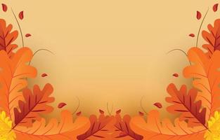 fond d'automne avec des feuilles jaune doré. concept d'automne, pour papier peint, cartes postales, cartes de voeux, pages de site Web, bannières, ventes en ligne. illustration vectorielle vecteur