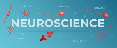 illustration plate de neurosciences vecteur