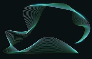 arrière-plan abstrait, élément d'onde de ligne, fond d'écran d'égaliseur de spectre sonore, illustration vectorielle de technologie de particules futuriste. vecteur