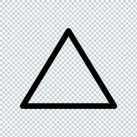 triangle icône vector illustration design plat dans le symbole de signe design branché