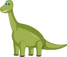 dessin animé mignon dinosaure brachiosaure vecteur