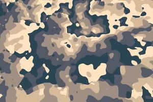arrière-plan militaire de camouflage du désert. motif camouflage olive abstrait. texture de chasse moderne. taches ondulées lisses toile de fond couleurs kaki vecteur