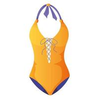 maillot de bain femme une pièce pour la plage. illustration vectorielle vecteur