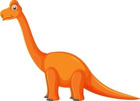 dessin animé mignon dinosaure brachiosaure vecteur