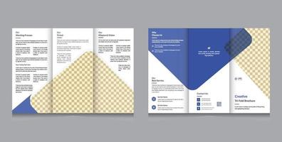 modèle de brochure à trois volets d'entreprise, d'entreprise et polyvalente au format a4 vecteur