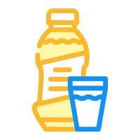 illustration vectorielle d'icône de couleur de nourriture en conserve de sirop vecteur