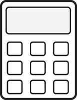 icône de la calculatrice. icône de la calculatrice pour la conception, le logo, l'application, l'interface utilisateur de votre site Web. vecteur