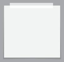 icône d'autocollants en papier blanc. icône de papier de note de bâton blanc. papier à lettres et symbole d'autocollant. vecteur