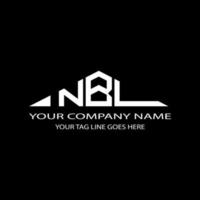 conception créative de logo de lettre nbk avec graphique vectoriel