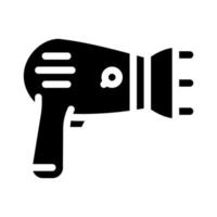 illustration vectorielle d'icône de glyphe de dispositif de sèche-cheveux vecteur