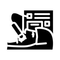 illustration vectorielle d'icône de glyphe de client de rajeunissement au laser vecteur