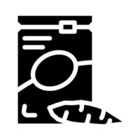 illustration vectorielle d'icône de glyphe sans gluten de manioc vecteur