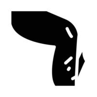 illustration isolée de vecteur d'icône de glyphe de fracture ouverte