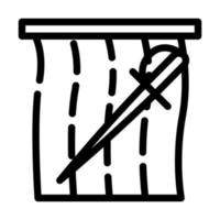 tauromachie espagne ligne icône illustration vectorielle vecteur