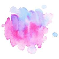 tache d'aquarelle de vecteur coloré isolé abstrait. élément grunge pour la conception de papier