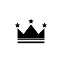 icône de la couronne graphique à colonnes icône ou logo isolé signe symbole illustration vectorielle - icônes vectorielles de style noir de haute qualité vecteur