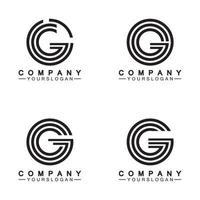 modèle de conception d'icône de logo lettre g vecteur
