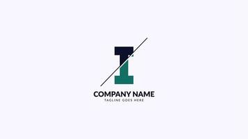 lettre j'ai tranché la conception de vecteur de logo professionnel d'entreprise et de finance