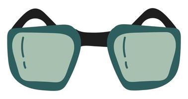 jolies lunettes dessinées à la main. fond blanc, isoler. illustration vectorielle. vecteur
