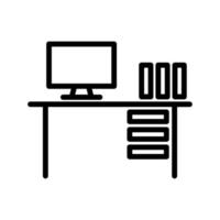 illustration graphique vectoriel de l'icône de la table de bureau