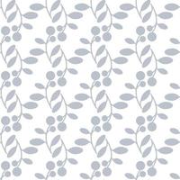 motif géométrique sans couture floral avec des feuilles aux couleurs pastel sur fond blanc vecteur