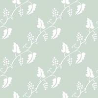 motif géométrique sans couture floral avec des feuilles aux couleurs pastel sur fond blanc vecteur