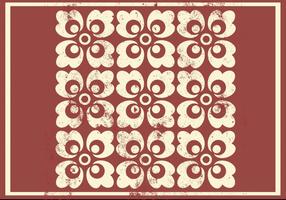 Grungy Floral Ornament Vector Pattern