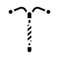 dispositif intra-utérin icône glyphe signe d'illustration vectorielle vecteur