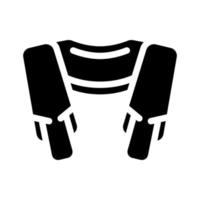 illustration vectorielle d'icône de glyphe de masseur shiatsu vecteur
