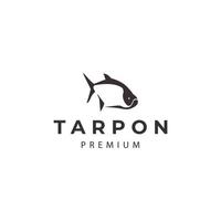 illustration d'icône vectorielle de conception de logo de poisson tarpon vecteur