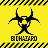 matière à risque biologique signe radioactif danger attention vecteur