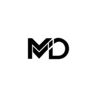 conception de logo md vecteur