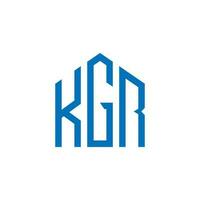 création de logo de maison kgr vecteur